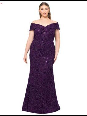 Sequin Lace Off Shoulder Sheath Evening Gown Sweetheart Formal Dress